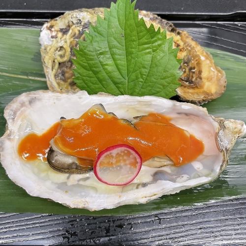 殻生牡蠣三味