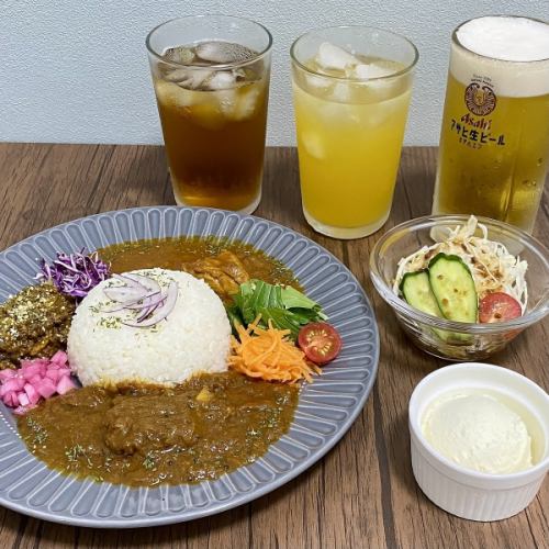 あいがけカレーセット