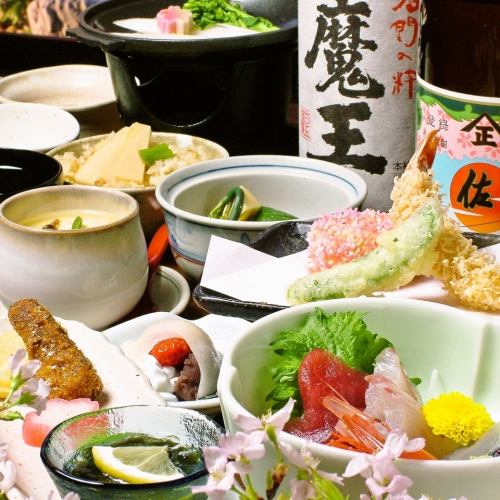 地元の幸を割烹スタイルで