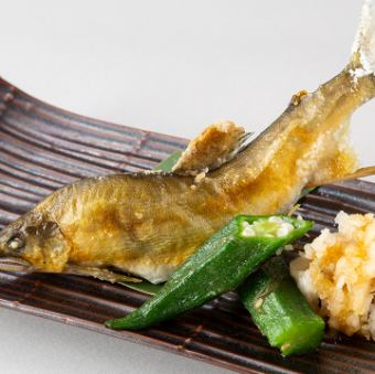 鮎一本焼き
