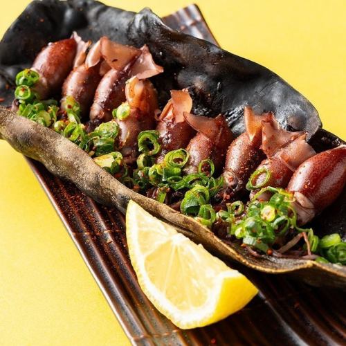 ホタルイカの昆布焼き
