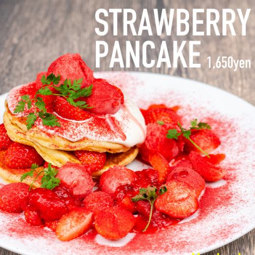 ◆Strawberry-filled cream cheese pancakes◆
