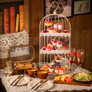 [Strawberry Afternoon Tea] + Strawberry Sparkling Wine + Free Tea