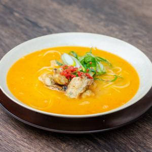 Hiroshima oyster and plum soup peperoncino