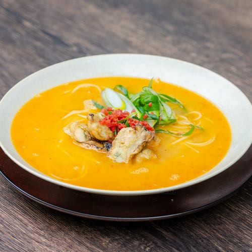 Hiroshima oyster and plum soup peperoncino