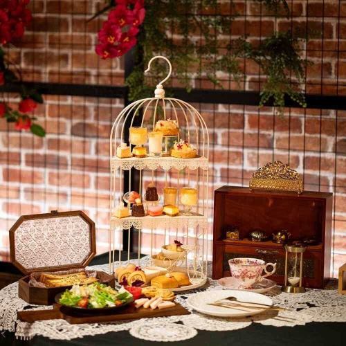 From June 2nd: Peach Afternoon Tea + all-you-can-drink amsu tea (birdcage frill)