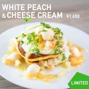 【6月2日～スタート】白桃のクリームチーズパンケーキ