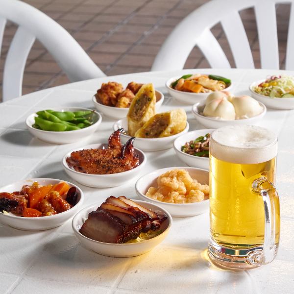 [All-you-can-eat and drink in the beer garden♪] Chinese beer garden held ♪ Regular price 4,800 yen, all-you-can-eat and all-you-can-drink around 50 exquisite Chinese dishes ♪ Perfect for all kinds of gatherings!