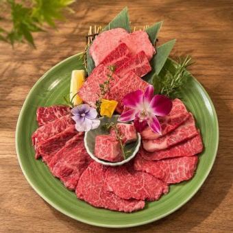 ９０分飲み放題付き！焼肉を心行くまで楽しめる≪和牛肉盛りコース￥6600≫