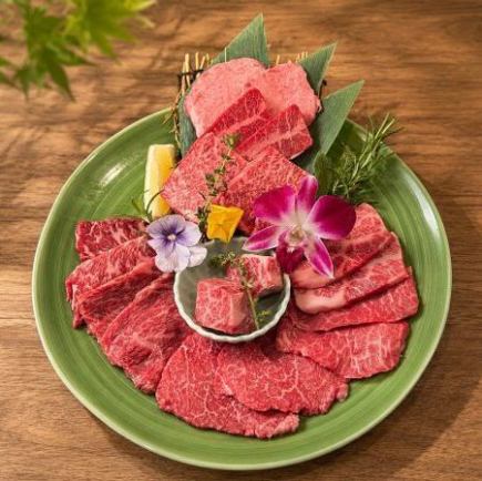 ９０分飲み放題付き！焼肉を心行くまで楽しめる≪和牛肉盛りコース￥6600≫