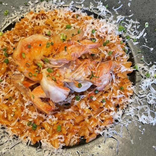 Flavorful shrimp tomato cream risotto