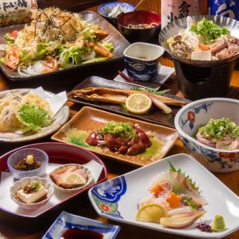 【個々盛り】炙り白レバー,鶏すき焼き鍋,一夜干し…贅沢コース【120分飲み放題+全10品】6000円