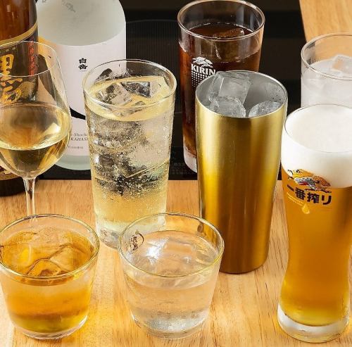 プラス料金で90分飲み放題