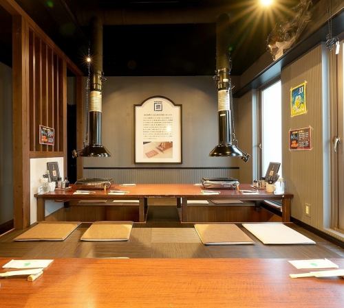 掘りごたつ席です。