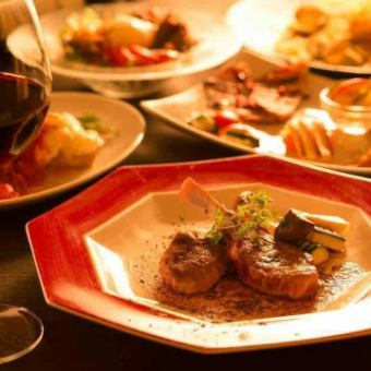 【J BARチキンコース】若鶏の香草焼きなど◇全9品3500円/18時～19時予約用