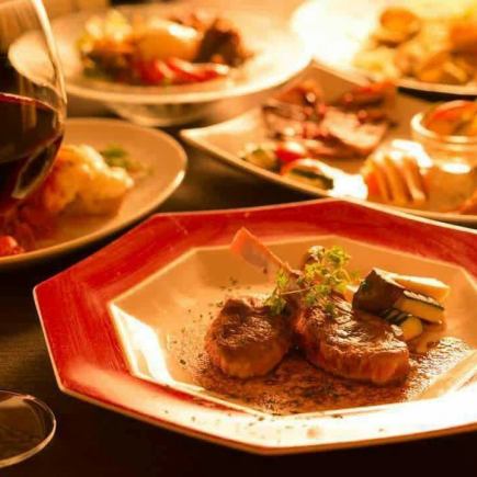 【J BARチキンコース】若鶏の香草焼きなど◇全9品3500円/平日予約で200円OFFクーポンあり◎