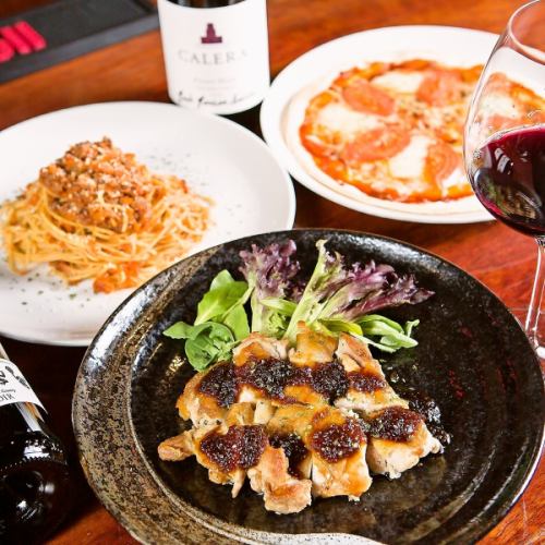 【平日限定】コンパにもぴったり♪500円で２時間飲み放題に♪団体様おススメJBARコース全7品3300円(税込)★