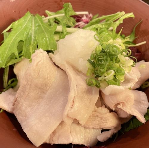 Pork shabu-shabu salad with ponzu sauce