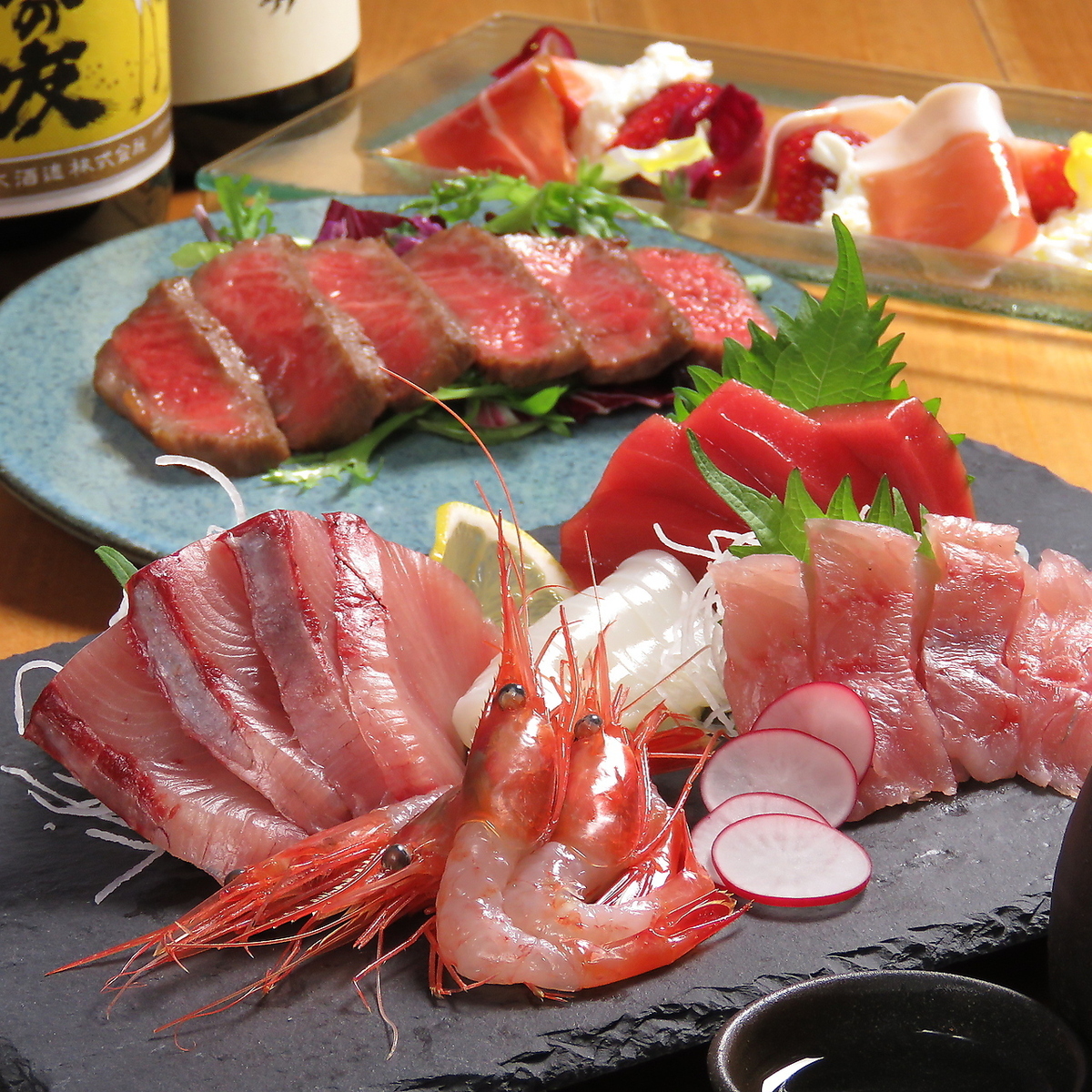 They offer a variety of carefully prepared dishes, including grilled A5-grade Murakami beef!
