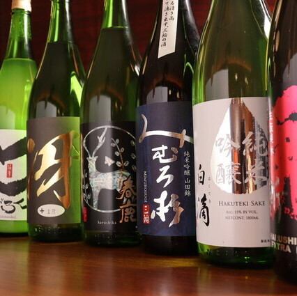 奈良の地酒20種以上を常備