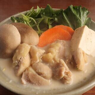 飛鳥鍋堪能コース11品4500円(税込)