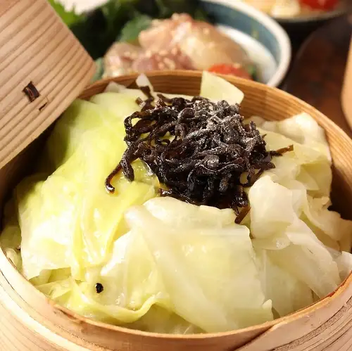 蒸し塩だれキャベツ