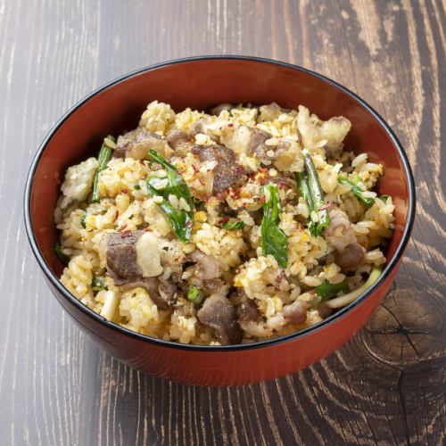 Stamina fried rice with beef ribs and Chinese chives