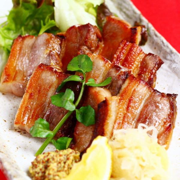 Homemade smoked bacon on our recommended menu!