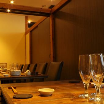 Recommended semi-private room seats for company banquets are available from about 4 people to up to 17 people!