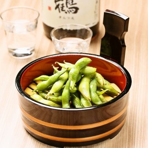 Boiled green tea beans