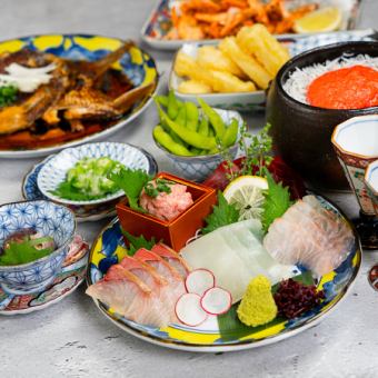 僅限午餐宴席！僅提供餐點【櫸樹套餐】7道菜，3小時！超值！ 3000日圓【保證包廂】