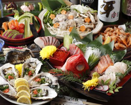 Our proud, top-class course [Kanayama no Utage] 9 dishes and 3 hours of all-you-can-drink for 6,400 yen [Private room guaranteed]