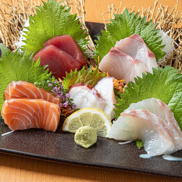 【海の恵み◎】≪鮮度抜群≫ 刺身5種盛り 1518円(税込)