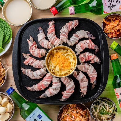 The topic is boiling! Shrimp roll samgyeopsal (2 to 3 servings)