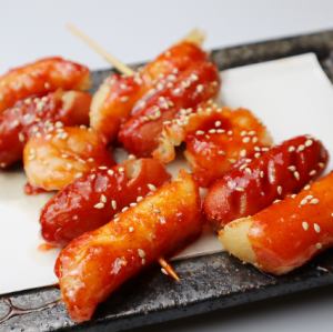1 skewer of Sottokuse (2 skewers in the photo)