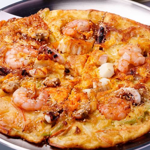 Seafood pancake