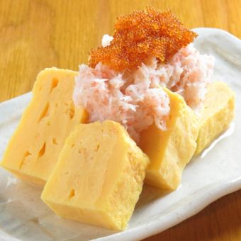 カニぶっかけ玉子焼き