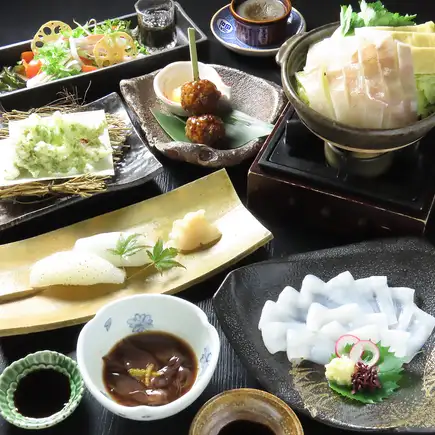 【ご予約メニュー】 イカづくし会席　※料金は4500円(税込)