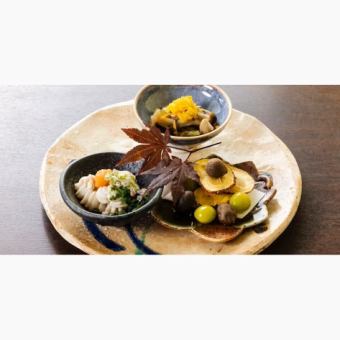 旬の幸をひととおり【山葵野大将おまかせコース】6,600円
