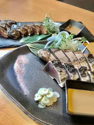 Straw-grilled, a specialty of Gotsu!