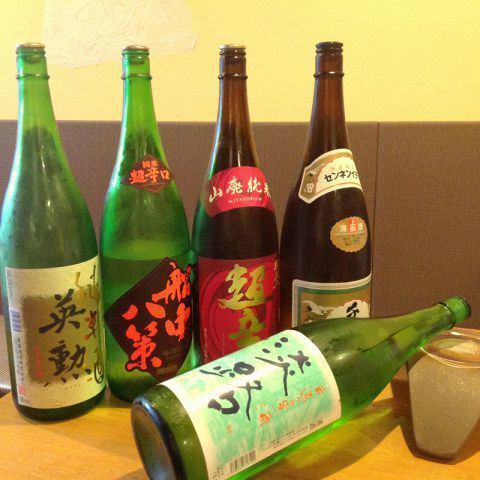 We have a large selection of local sake from Awaji Island and Kochi!