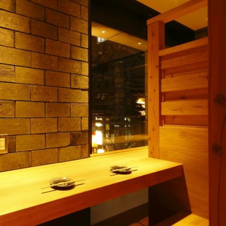 Great view from the window! Private room with couple seats♪