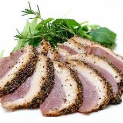 Duck pastrami