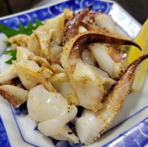 Grilled salted tentacles