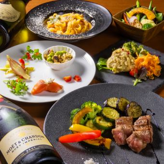 【☆女子会コース☆】Liveと愉しむ贅沢グルメ♪4000円（税込）　食事のみ
