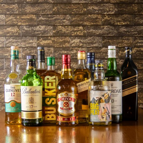 There's a wide variety of alcoholic drinks! You can also enjoy all-you-can-drink single items.