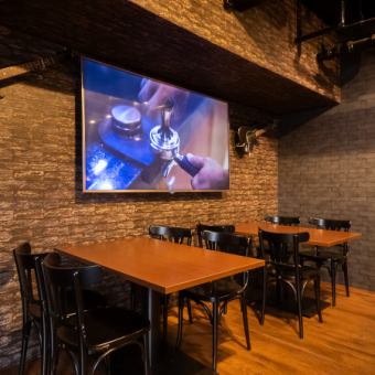 We also have tables that seat six people, perfect for groups.The layout can be changed