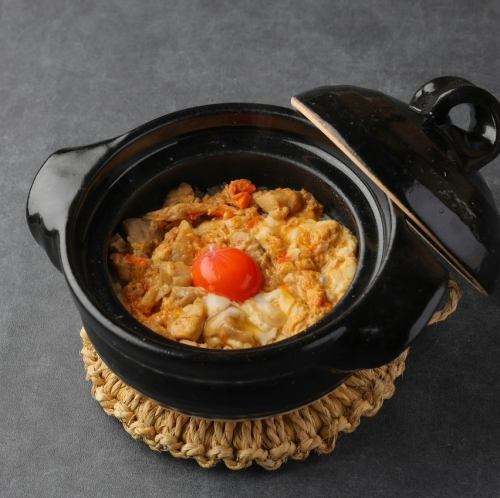 地鶏の親子土鍋めし