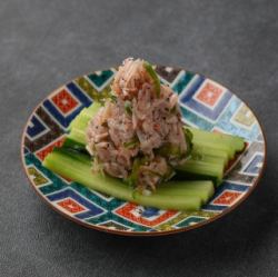 醃磷蝦和青辣椒