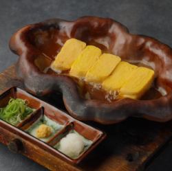 捲蛋餅配大量日式高湯